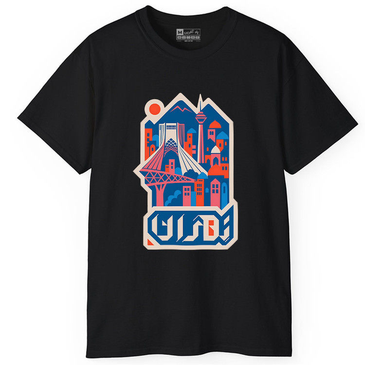 تیشرت آستین کوتاه یقه گرد مردانه پاد آفرین مدل تهران کد PT2266