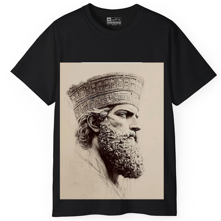 تیشرت آستین کوتاه یقه گرد مردانه پاد آفرین مدل t253