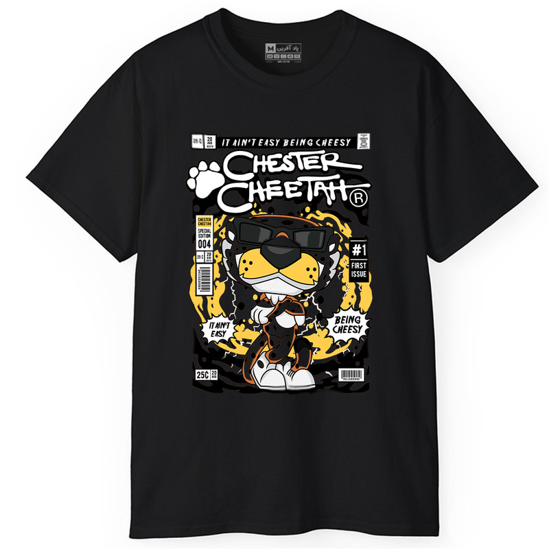 تی شرت آستین کوتاه مردانه پاد آفرین مدل CHESTER CHEETAH کد PT388