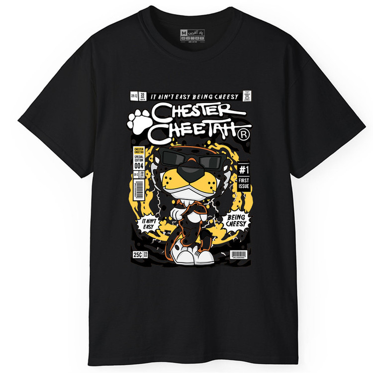 تی شرت آستین کوتاه مردانه پاد آفرین مدل CHESTER CHEETAH کد PT388
