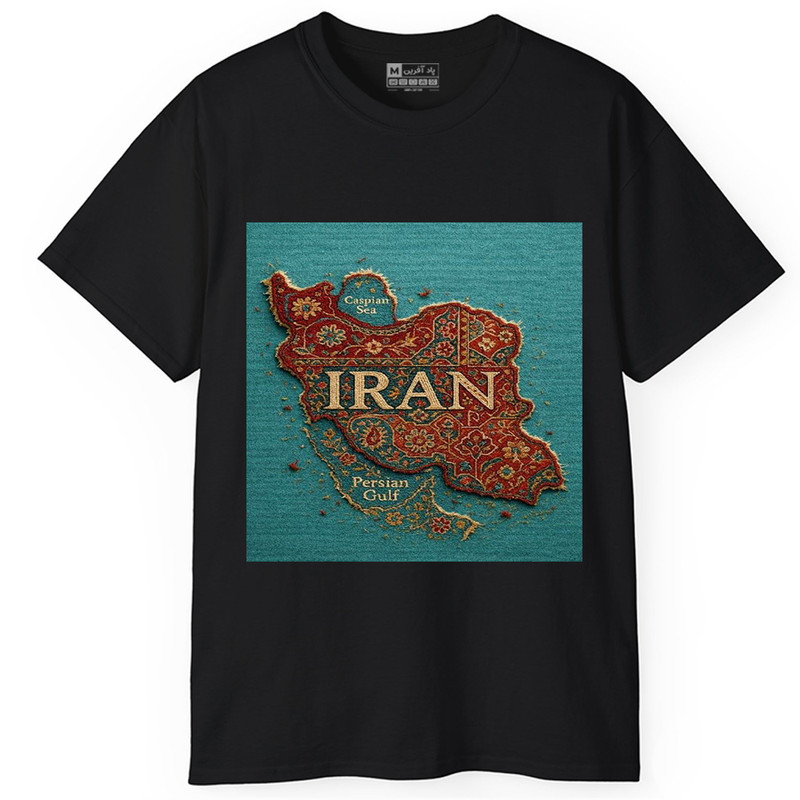 تی‌شرت آستین کوتاه یقه گرد مردانه پاد آفرین مدل t318