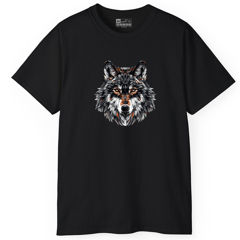 تی شرت آستین کوتاه مردانه پاد آفرین مدل WOLF کد PT372