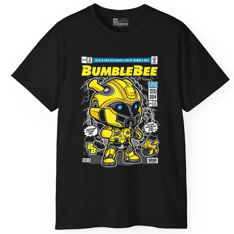 تی شرت آستین کوتاه مردانه پاد آفرین مدل BUMBLEBEE کد PT395