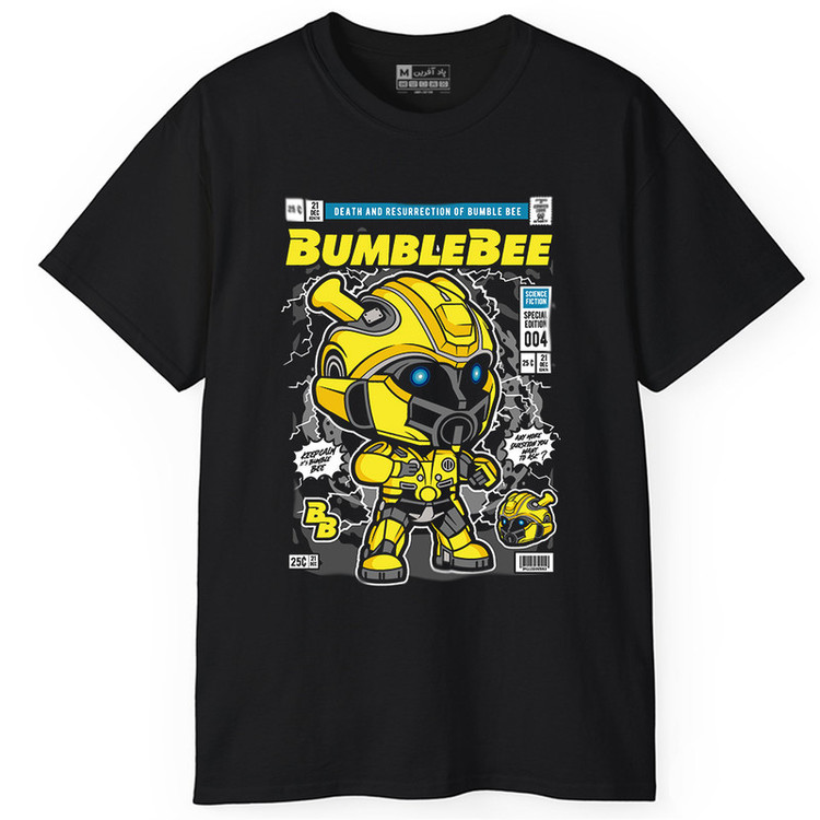 تی شرت آستین کوتاه مردانه پاد آفرین مدل BUMBLEBEE کد PT395