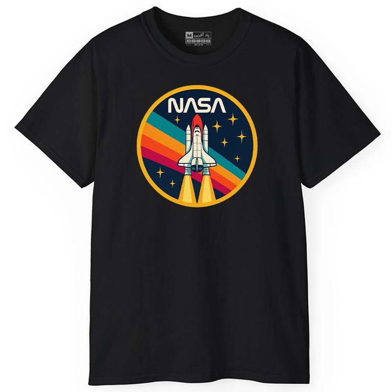 تی‌شرت آستین کوتاه مردانه پاد آفرین مدل NASA کد PT722