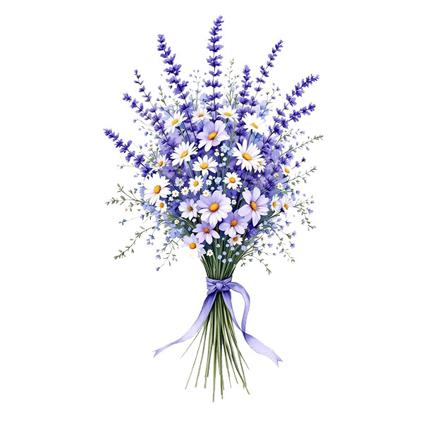 استیکر پارچه و لباس پاد آفرین طرح دسته گل کد 2601