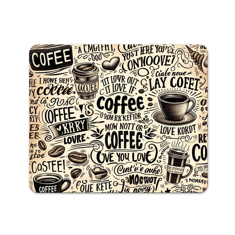 ماوس پد پاد آفرین طرح کافی کافه قهوه coffee کد 658 سایز 19*24 سانتی متر
