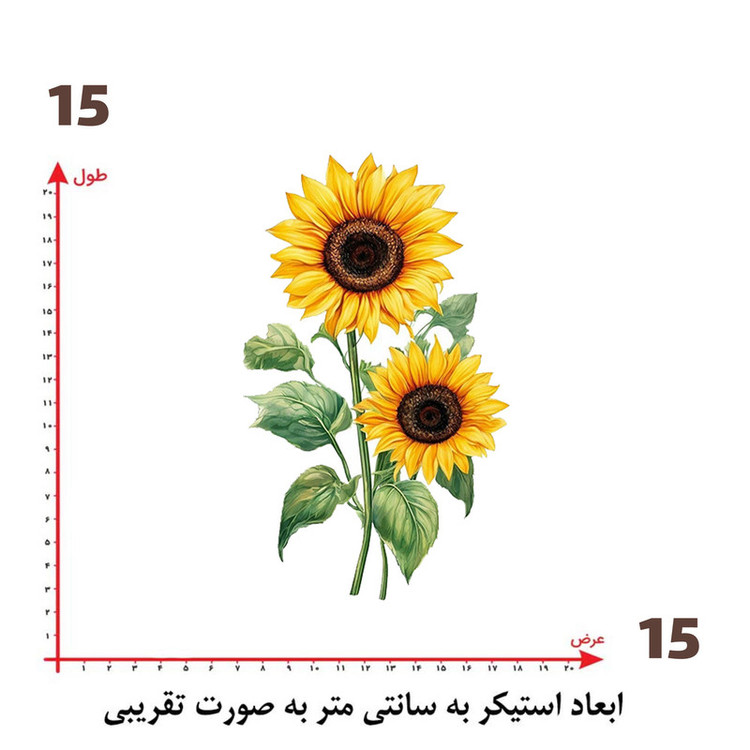 استیکر پارچه و لباس پاد آفرین طرح گل کد 4285