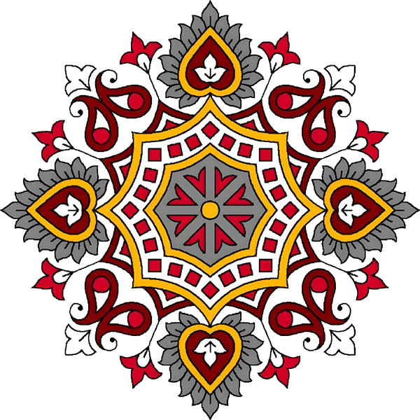 استیکر پارچه و لباس پاد آفرین طرح نقش سنتی کد 3114