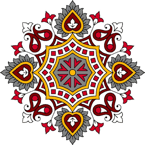 استیکر پارچه و لباس پاد آفرین طرح نقش سنتی کد 3114