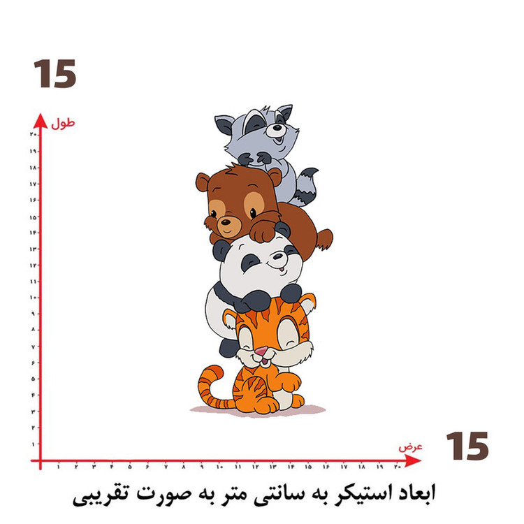 استیکر پارچه و لباس پاد آفرین طرح کارتونی کد 2864