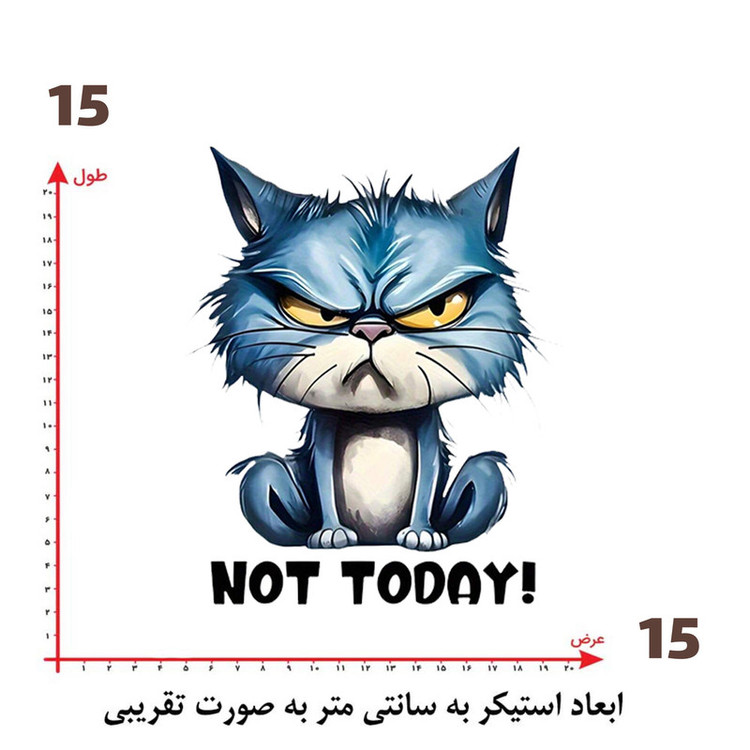 استیکر پارچه و لباس پاد آفرین طرح گربه کد 3826