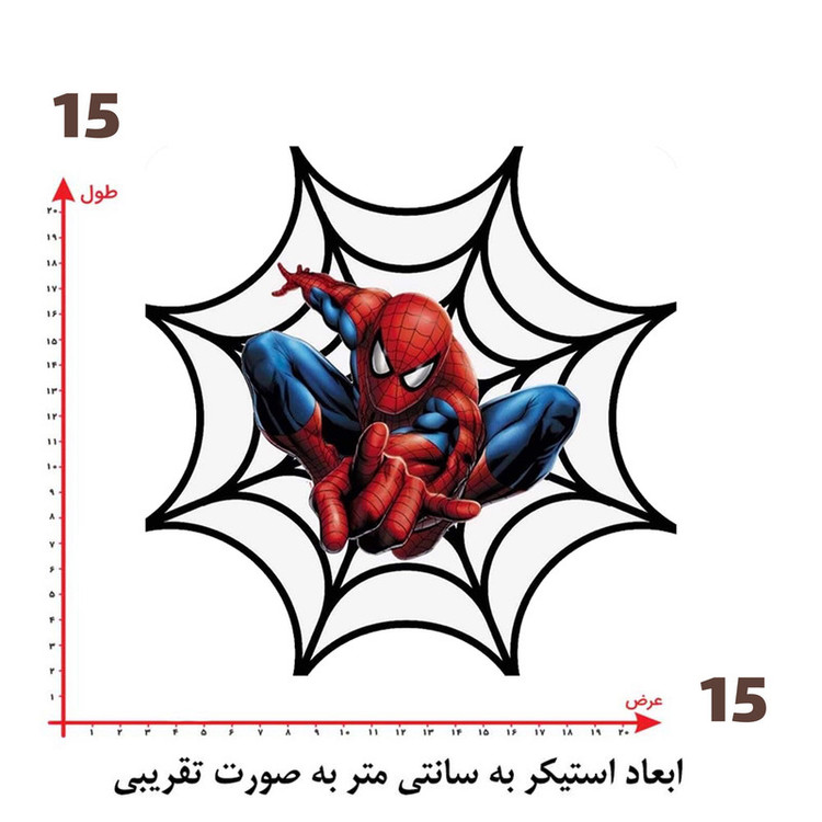 استیکر پارچه و لباس پاد آفرین طرح مرد عنکبوتی کد 4101