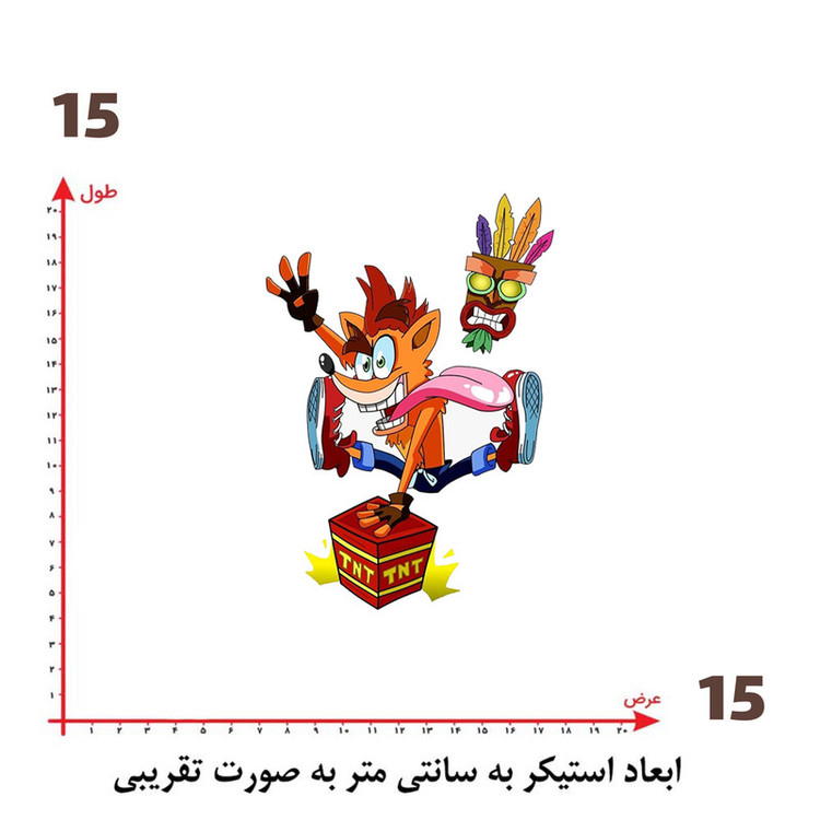 استیکر پارچه و لباس پاد آفرین طرح کارتونی کد 2232