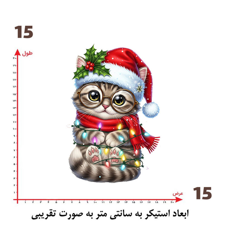 استیکر پارچه و لباس پاد آفرین طرح گربه کد 5006