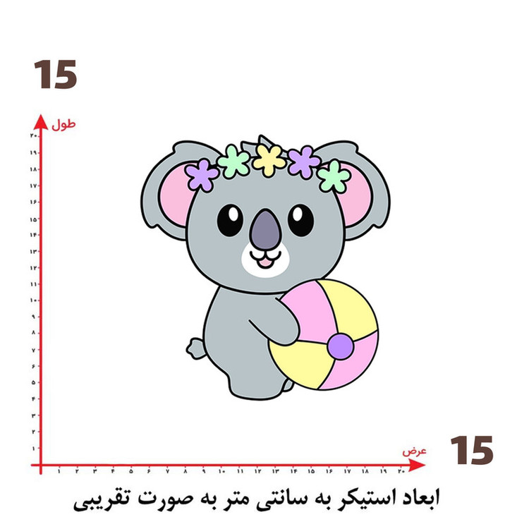 استیکر پارچه و لباس پاد آفرین طرح کارتونی کد 5489