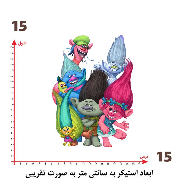استیکر پارچه و لباس پاد آفرین طرح کارتونی کد 4318