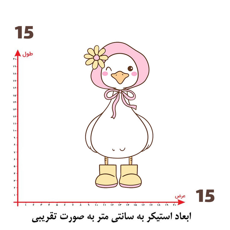 استیکر پارچه و لباس پاد آفرین طرح کارتونی بچگانه کد 2974