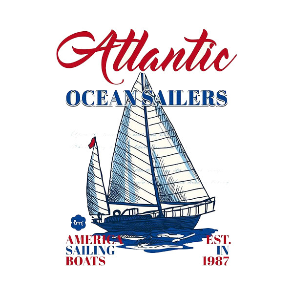 استیکر پارچه و لباس پاد آفرین طرح قایق کد 3656
