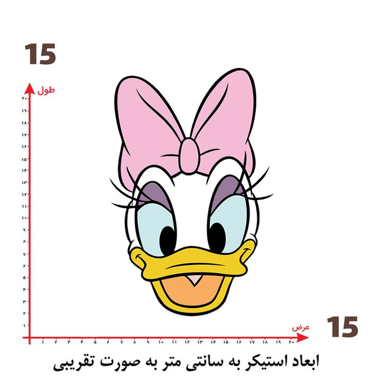 استیکر پارچه و لباس پاد آفرین طرح کارتونی 4567