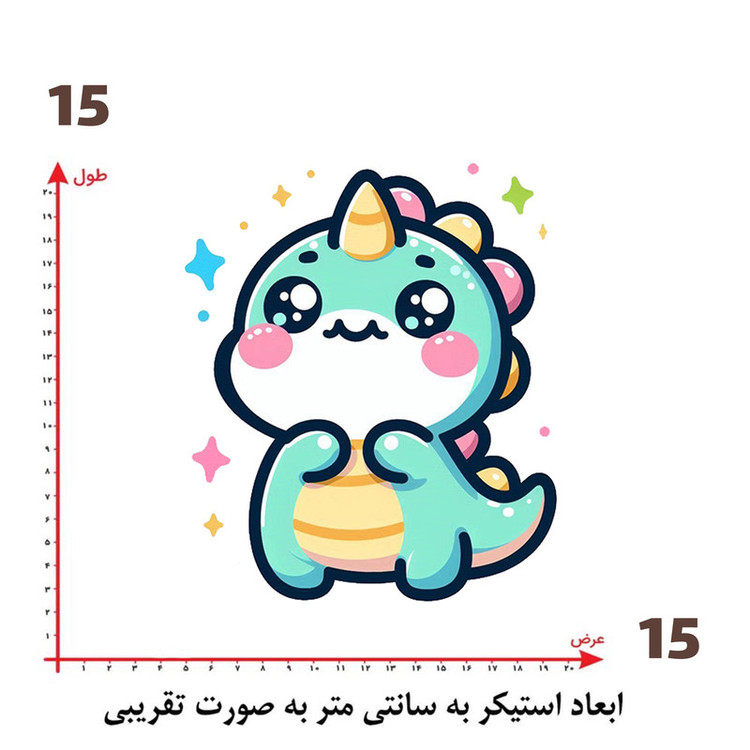استیکر پارچه و لباس پاد آفرین طرح کارتونی کد 4690