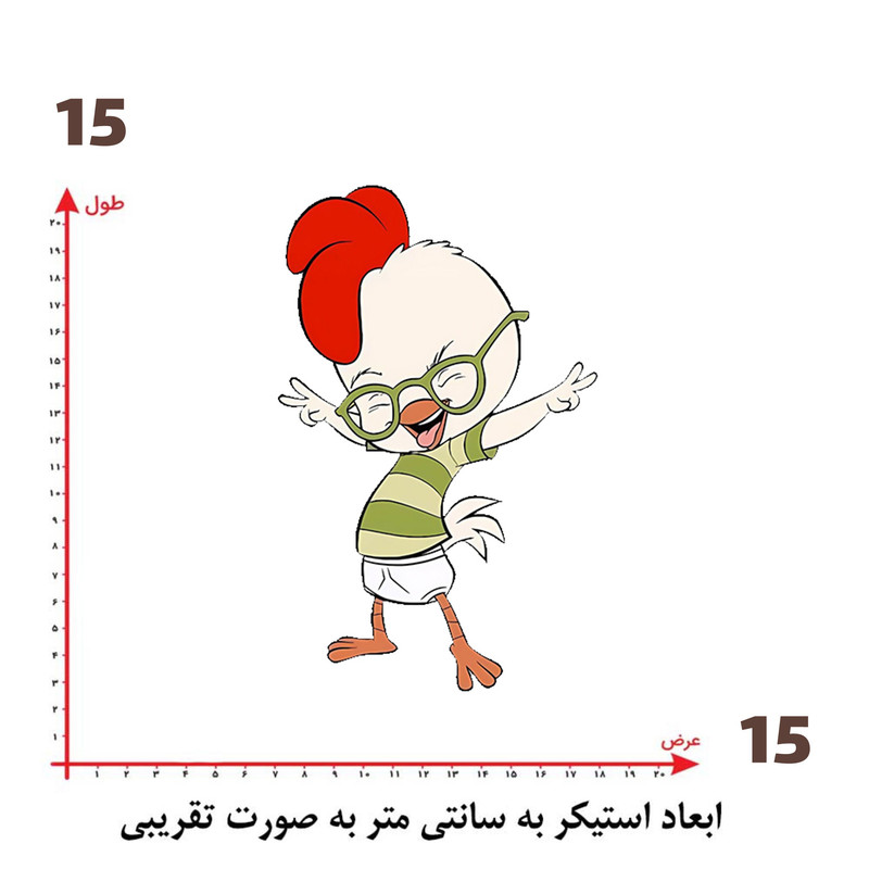استیکر پارچه و لباس پاد آفرین طرح کارتونی کد 5181