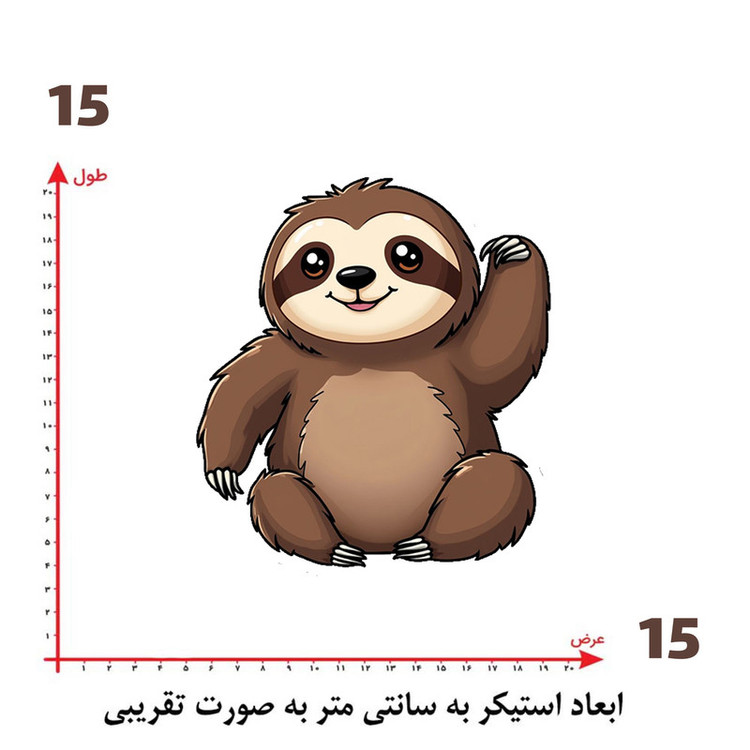 استیکر پارچه و لباس پاد آفرین طرح کارتونی کد 5329