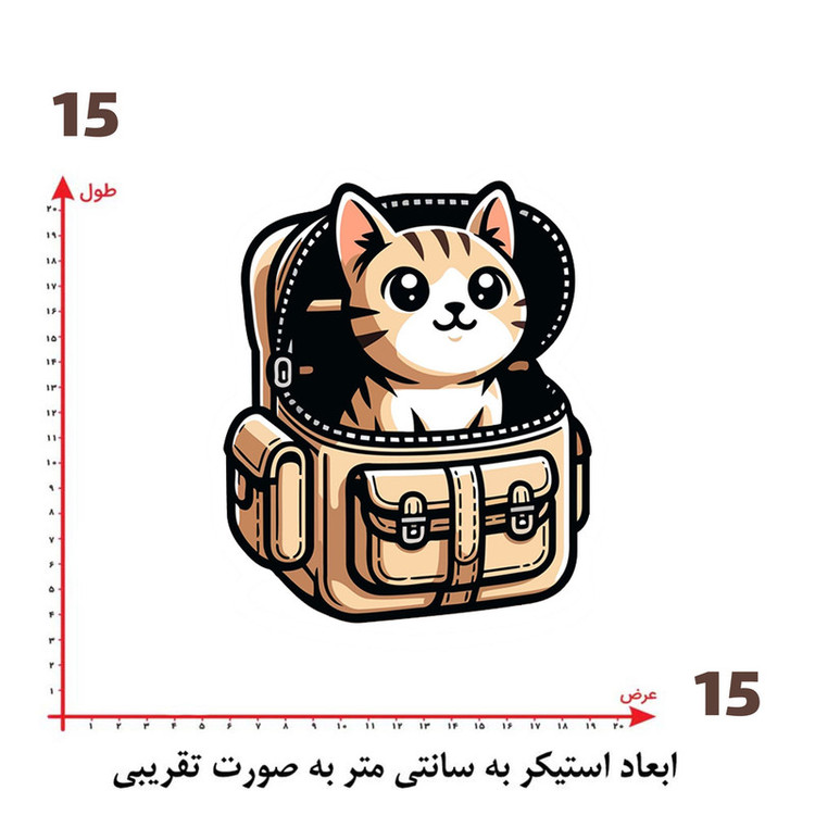 استیکر پارچه و لباس پاد آفرین طرح کارتونی کد 3968