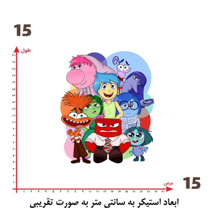 استیکر پارچه و لباس پاد آفرین طرح کارتونی کد 1804