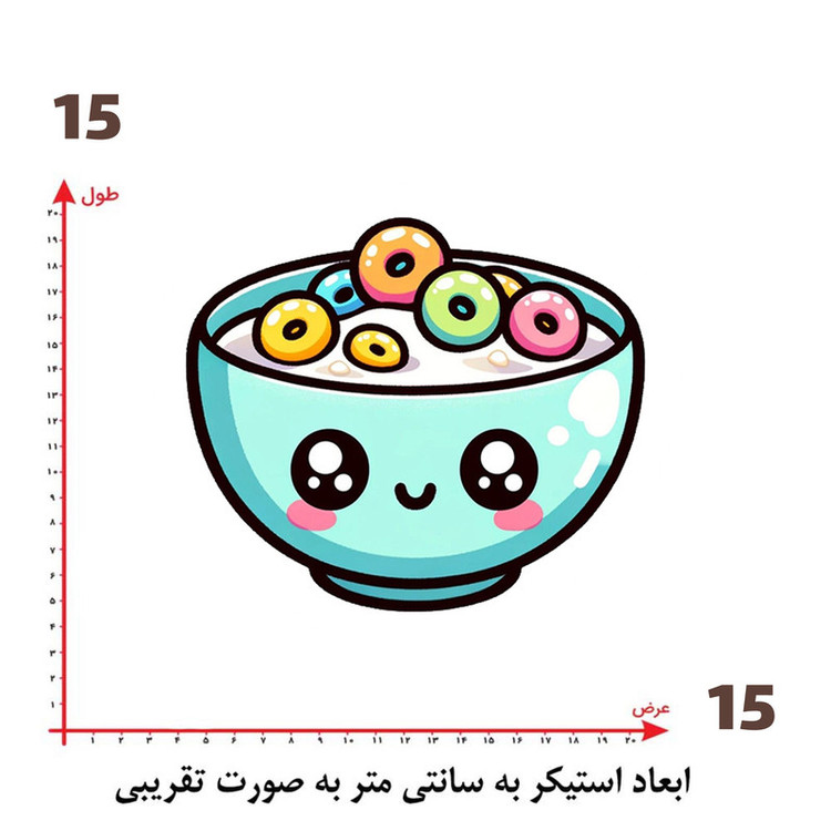 استیکر پارچه و لباس پاد آفرین طرح کارتونی کد 5461
