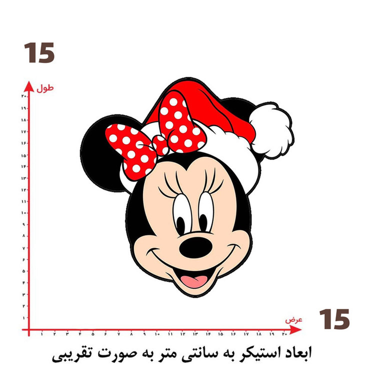استیکر پارچه و لباس پاد آفرین طرح میکی موس کد 5101