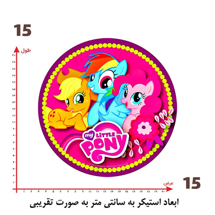 استیکر پارچه و لباس پاد آفرین طرح کارتونی کد 5890