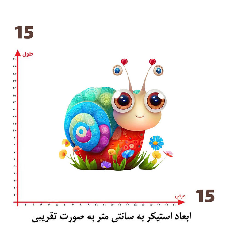 استیکر پارچه و لباس پاد آفرین طرح کارتونی کد 1603