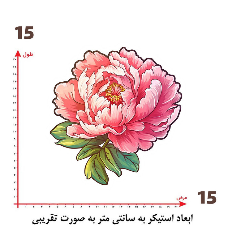 استیکر پارچه و لباس پاد آفرین طرح گل کد 4830