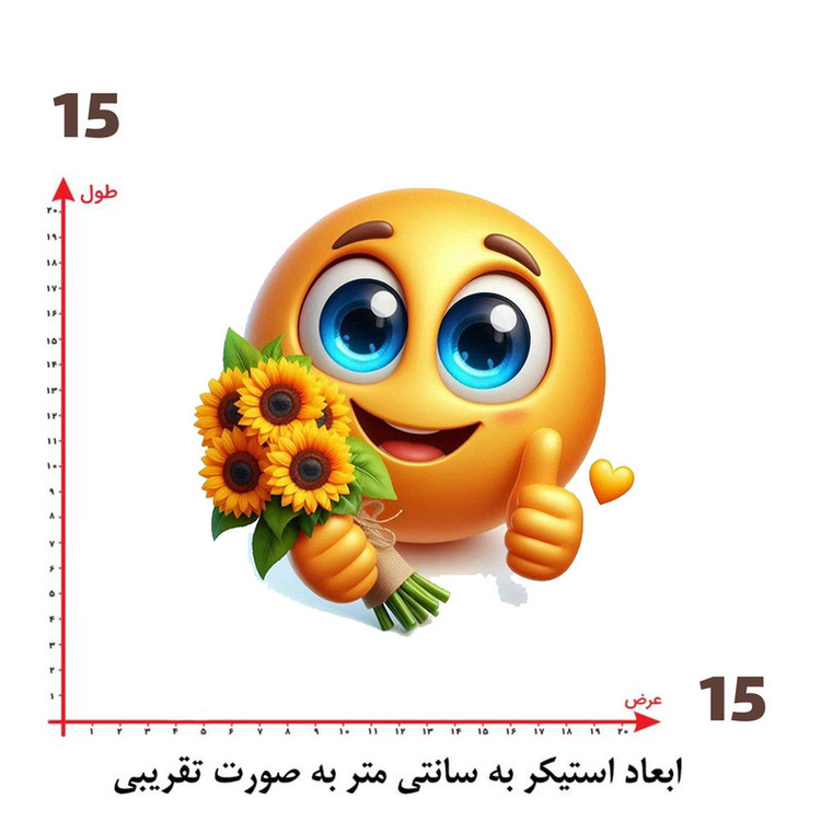 استیکر پارچه و لباس پاد آفرین طرح ایموجی کد 1153