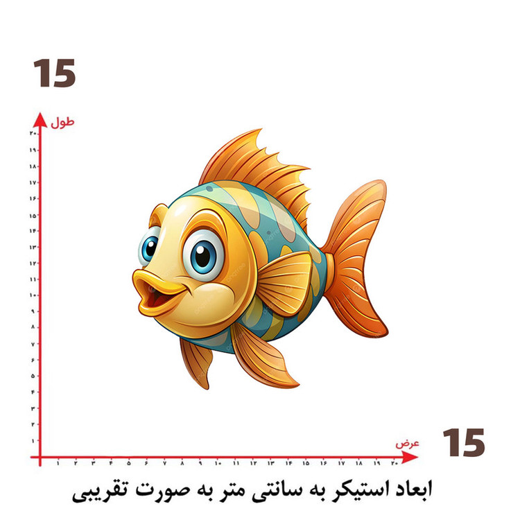 استیکر پارچه و لباس پاد آفرین طرح کارتونی کد 1697