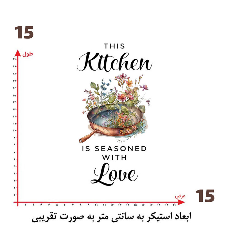 استیکر پارچه و لباس پاد آفرین طرح آشپزی کد 3722