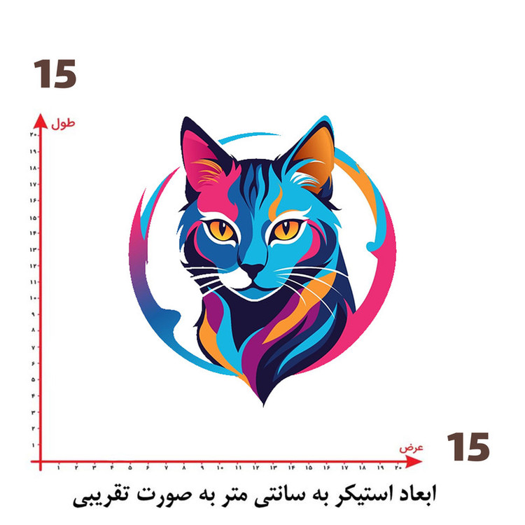 استیکر پارچه و لباس پاد آفرین طرح کارتونی کد 5192