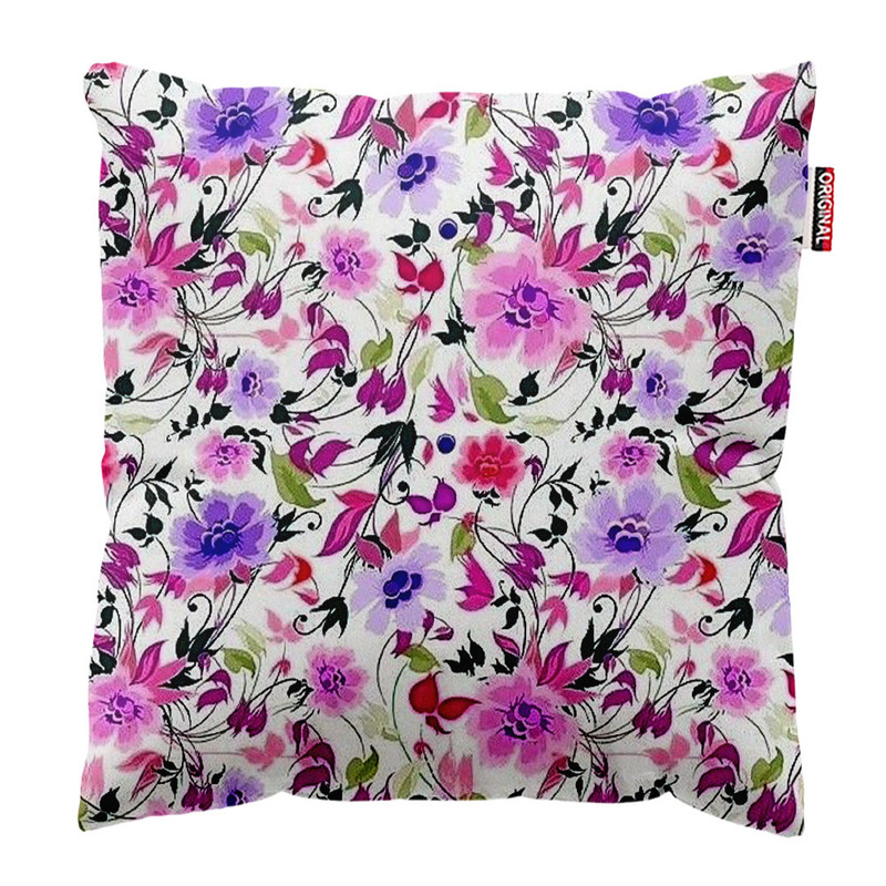 کوسن پاد آفرین طرح گل کد 5155 سایز 30*30 سانتی متر