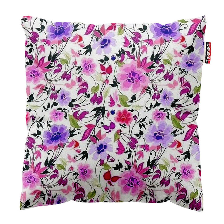 کوسن پاد آفرین طرح گل کد 5155 سایز 30*30 سانتی متر