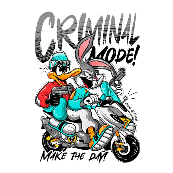 استیکر پارچه و لباس پاد آفرین طرح خرگوشی کد 1409