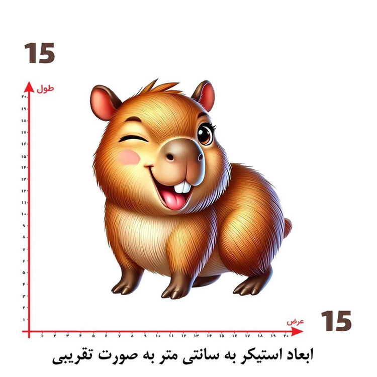 استیکر پارچه و لباس پاد آفرین طرح کارتونی کد 3461