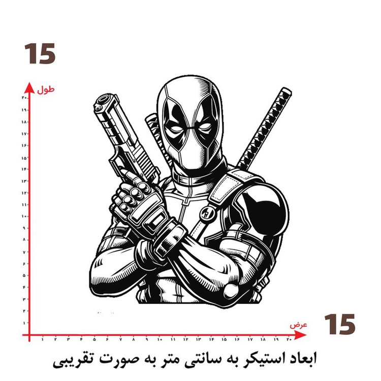 استیکر پارچه و لباس پاد آفرین طرح کارتونی کد 3232