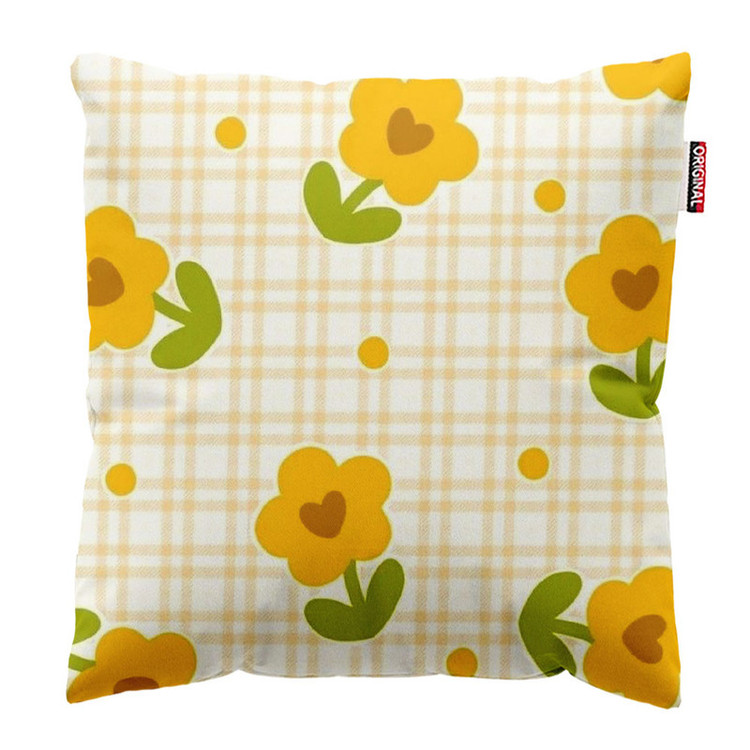 کوسن پاد آفرین طرح گل کد 1522 سایز 30*30 سانتی متر