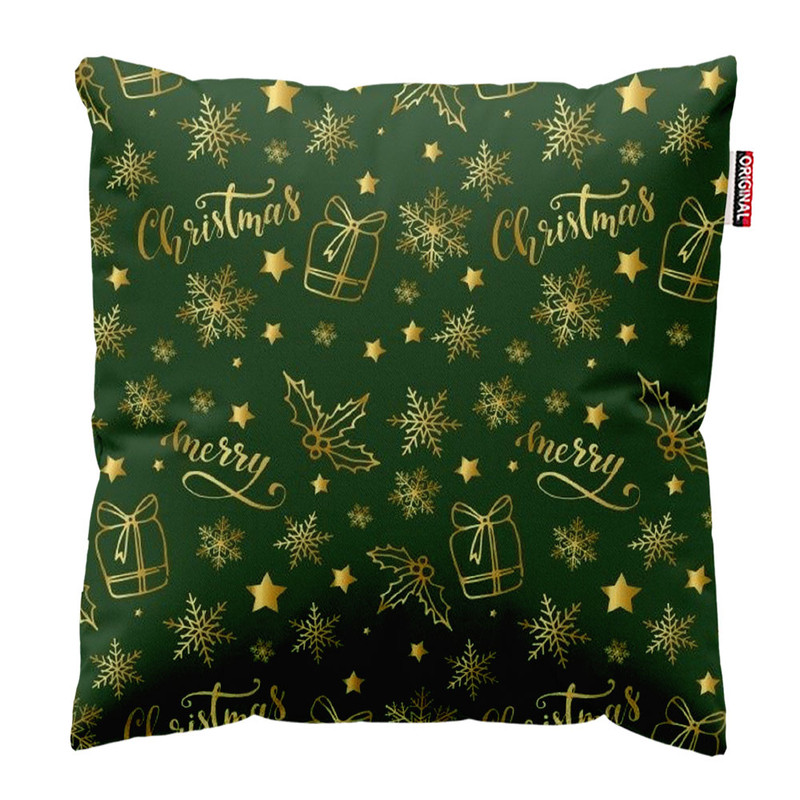 کوسن پاد آفرین طرح کریسمس کد 2619 سایز 30*30 سانتی متر
