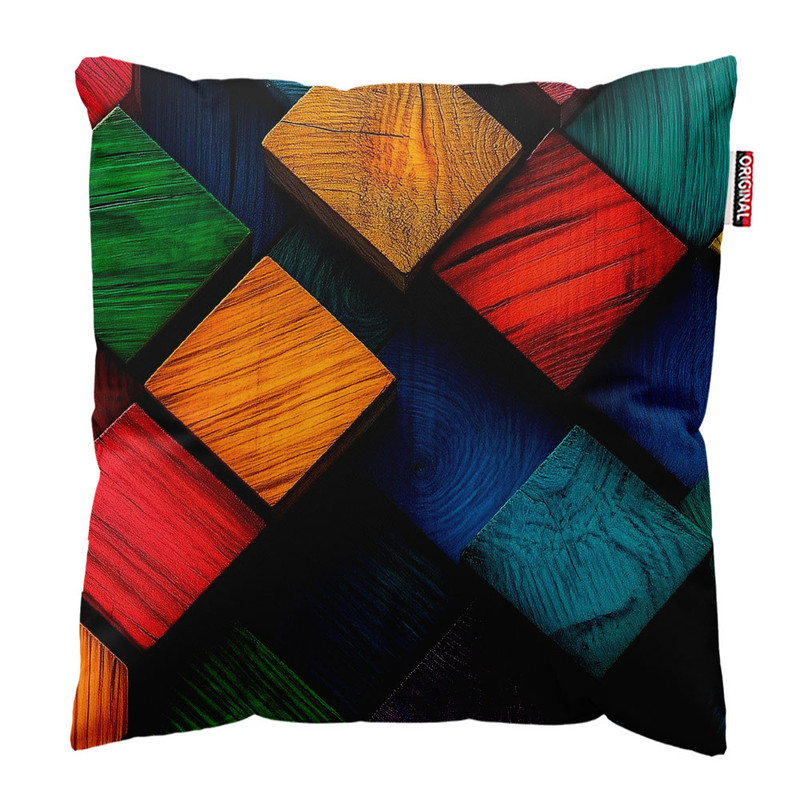 کوسن پاد آفرین طرح هندسی مدرن کد 3637 سایز 40*40 سانتی متر