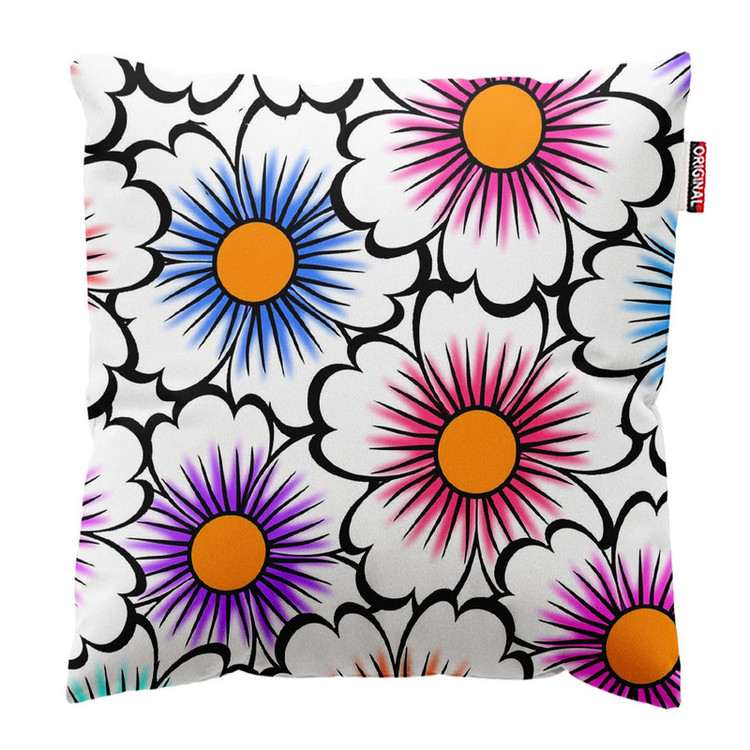 کوسن پاد آفرین طرح گل کد 1366 سایز 30*30 سانتی متر
