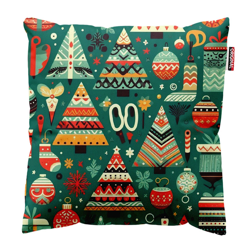 کوسن پاد آفرین طرح کریسمس کد 2683 سایز 40*40 سانتی متر
