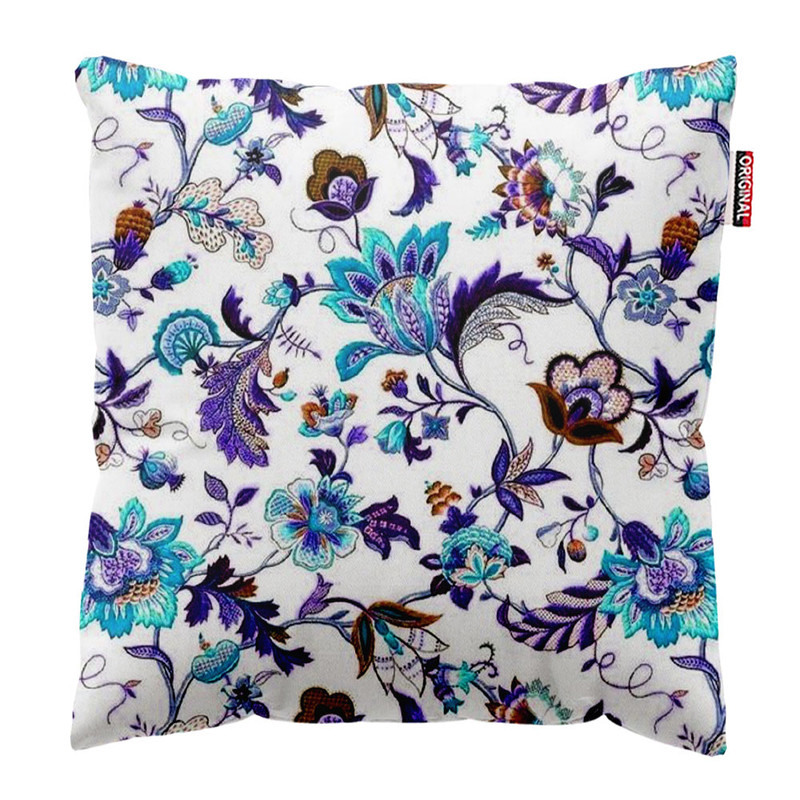 کوسن پاد آفرین طرح گل کد 3381 سایز 40*40 سانتی متر