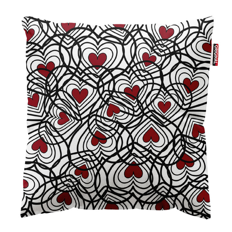 کوسن پاد آفرین طرح قلب کد 842 سایز 40*40 سانتی متر